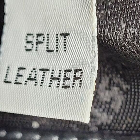 Francesco Biasia Leather Shoulder Bag Purse Handbag Gunmetal Gray Silver - Picture 13 of 14